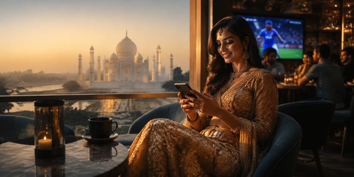 Taj Mahal with cricket betting context in India